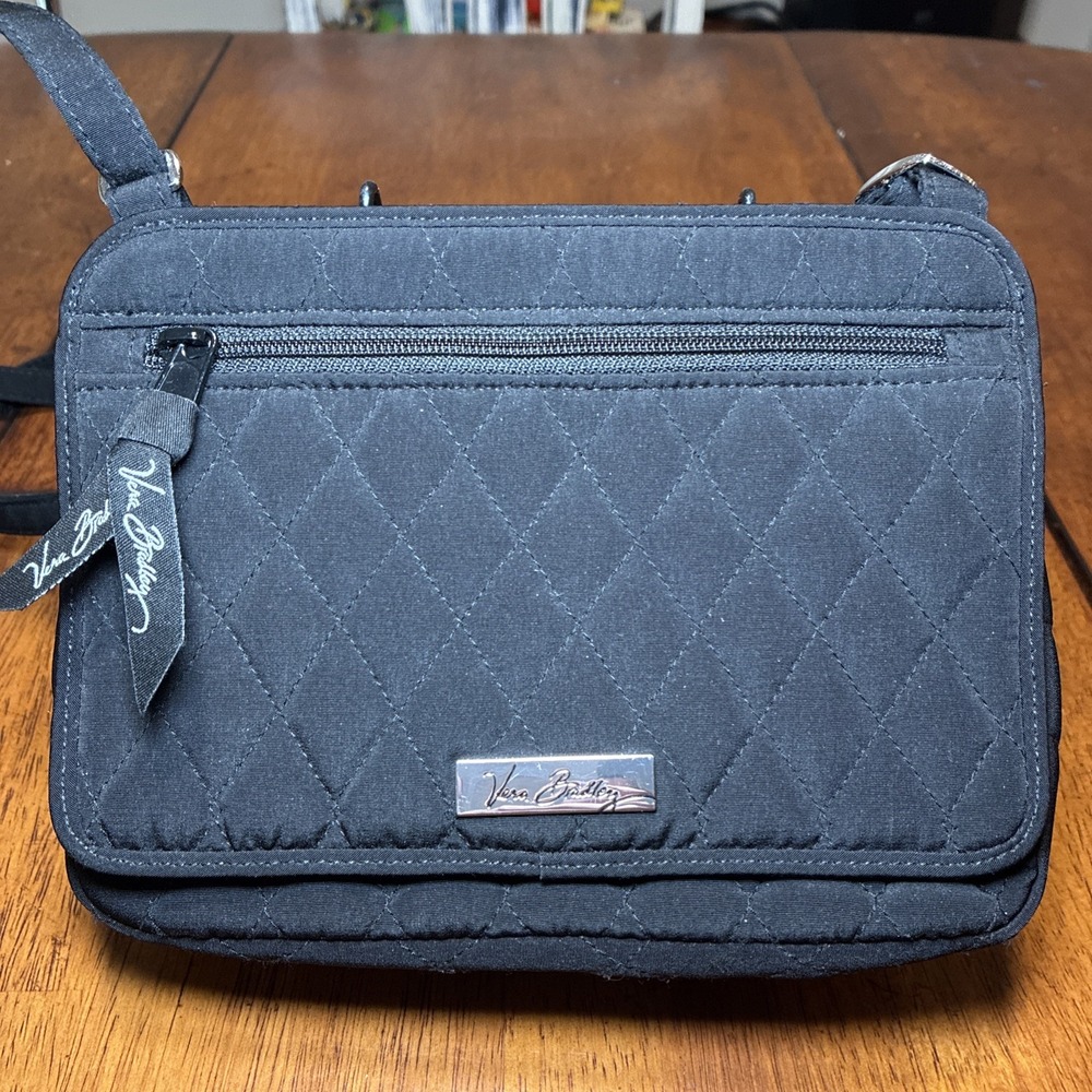 Vera Bradley Mini Hipster Crossbody Bag Quilted Adjustable Strap. Elevated Basic